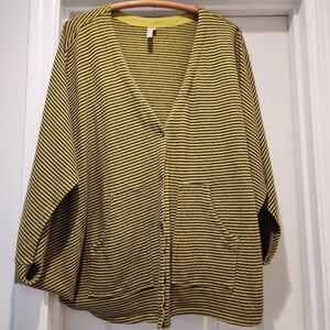 Kleen Women's Artsy Dolman Sleeve button front Cardigan dolman sleeve  XL
